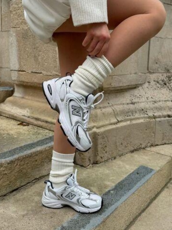 New Balance Shoes - New Balance 530 MR530SG White Silver ABZORB Dad Sneakers Women’s 7.5